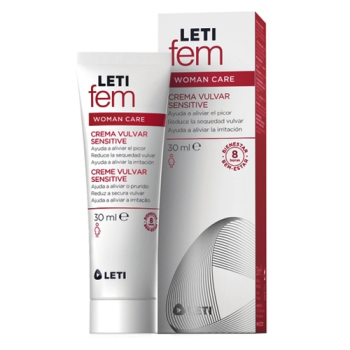 Leti Fem Woman Care 30 ml, Crema Vulvar Sensitive Hidratante y Protectora.