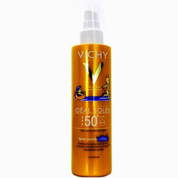 Vichy Ideal Soleil Spray Suave 200 ml, Protector Solar para Niños.