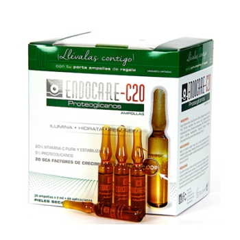 Endocare C20 30ampollas, Proteoglicanos hidratantes regeneradoras antiarrugas.