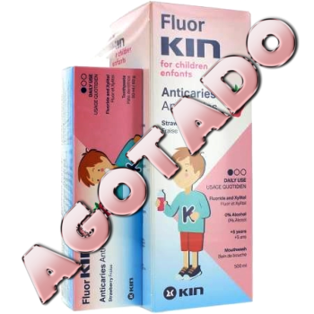 Fluor Kin Infantil Enjuague Bucal, 500ml. Fresa+Regalo.