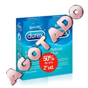 Durex Natural Plus Preservativos 12un. - Pack 2un.