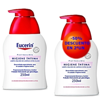 Eucerin gel higiene intima 250 ml. Pack 2un.