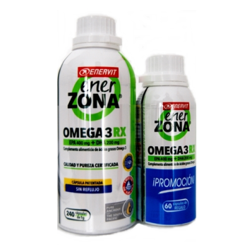 Enerzona Omega 3RX1gr |Aporta acidos grasos Omega 3| 240 capsulas + 60capsulas Gratis.