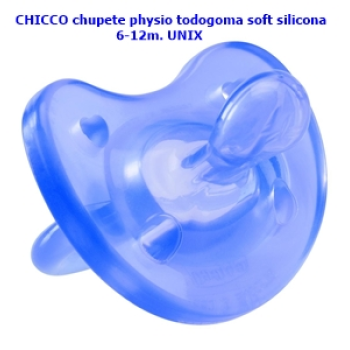 CHICCO chupete physio todogoma soft silicona 6-12m. UNIX